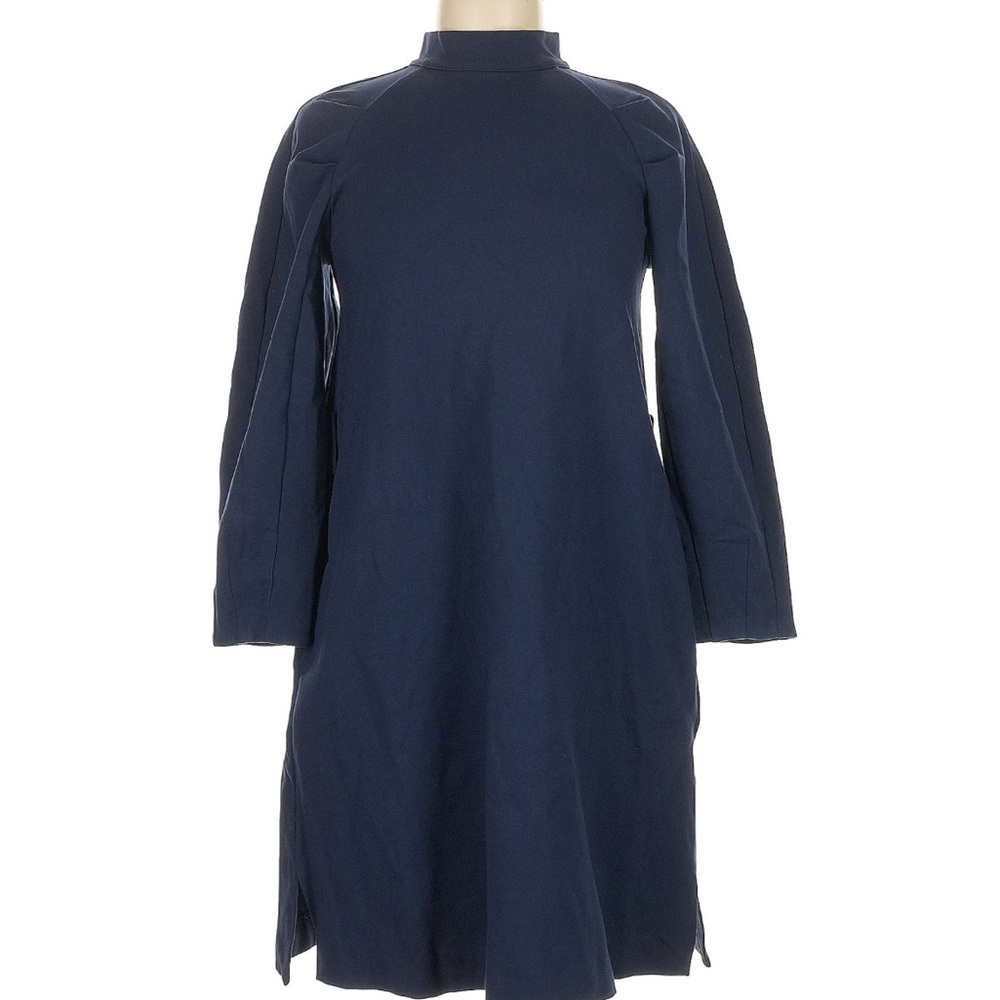 Meimeij Women's Navy long Sleeve Shift Dress size 8 EU 38
